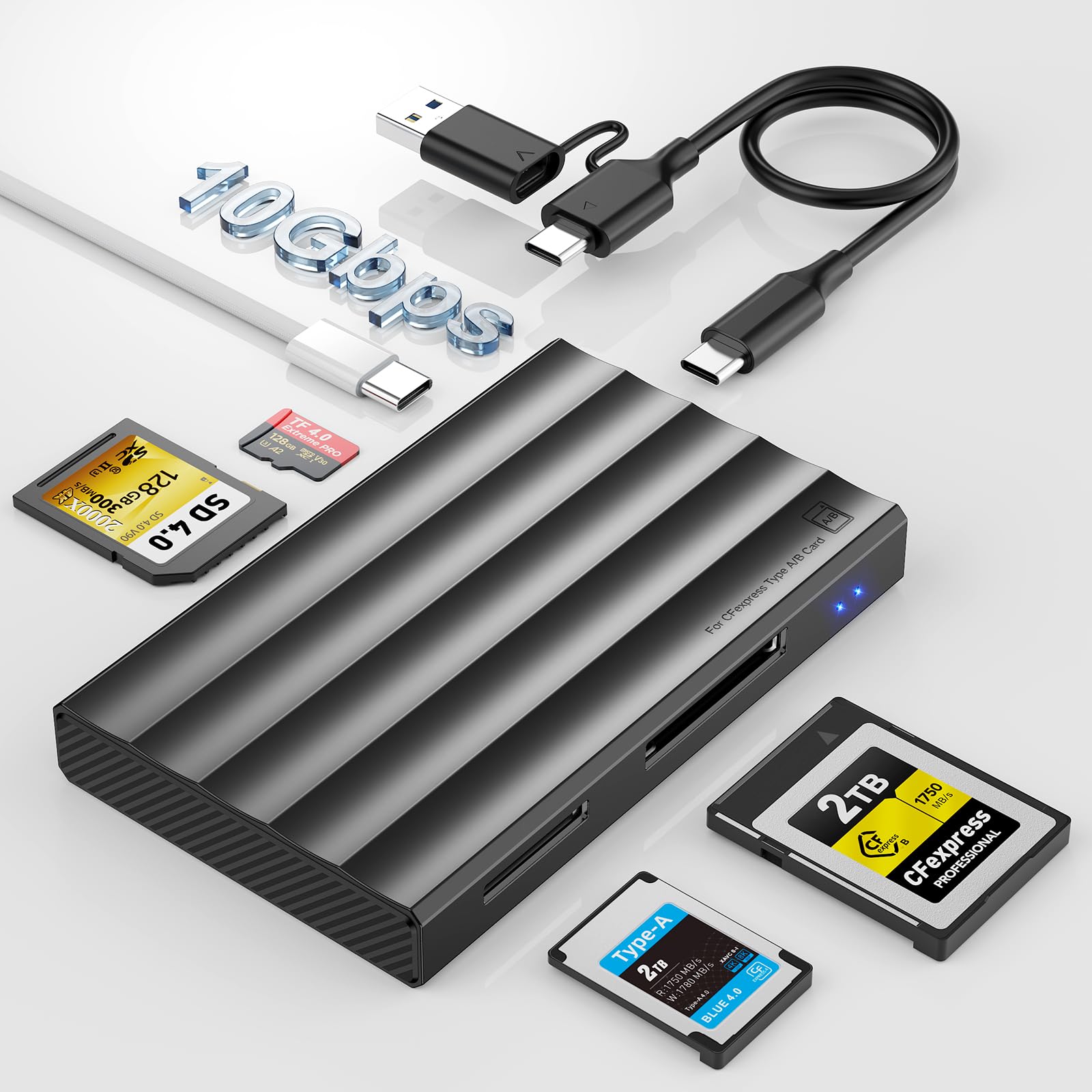 Amazon.com: CFexpress Type A/B Card Reader, 4 in 1 UHS-II SD4
